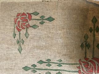 Antique Mission Arts & Crafts Linen Embroidery Pillow needs to be Embroidered 3