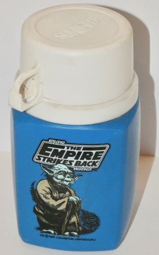 Rare Vintage Star Wars The Empire Strikes Back Yoda Thermos (1981) Lucasfilm