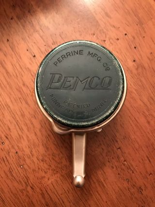 Vintage Perrine Pemco No.  55 Automatic Fly Fishing Reel Green Collectible Rare