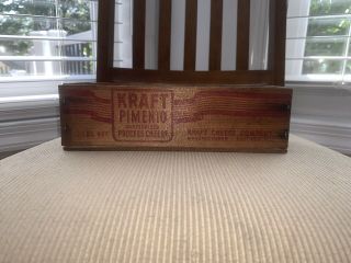 Small Wooden Kraft Pimento Cheese Crate