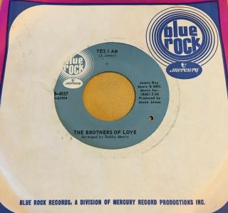 Rare 1968 Northern Soul 45 Brothers Of Love Yes I Am Near Unplayed