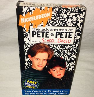 VTG The Adventures of Pete & Pete School Dazed Nickelodeon Rare VHS Tape ' 94 And 2