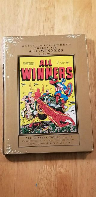 Marvel Masterworks Golden Age All - Winners Vol 2 Rare Oop Newsealed Hardcover