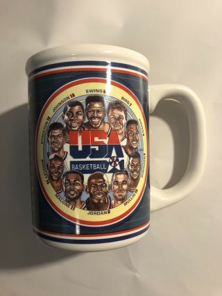 Rare - Vintage 1992 Barcelona Olympics Team Usa Basketball Dream Team Coffee Mug