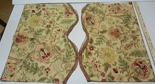 WAVERLY HOME CLASSICS IMPERIAL DRESS ANTIQUE SCALLOP UNLINED VALANCE SET OF 2 2
