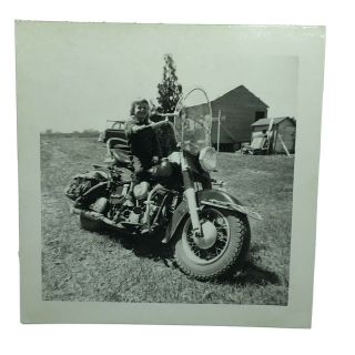 Vintage Antique 1950’s Motorcycle Photo Photograph Child Rider 10
