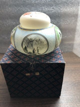 Chinese Collectible Hand - painted Artist Signed Glass - Snuff Bottle - W/Box 3