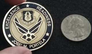 RARE 1 Star General AFRC Air Force Reserve Command Portela USAF Challenge Coin 2