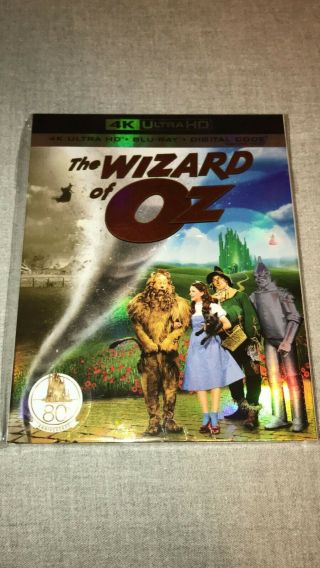 The Wizard Of Oz (4k,  Blu - Ray) (includes Rare Slipcover,  No Digital)