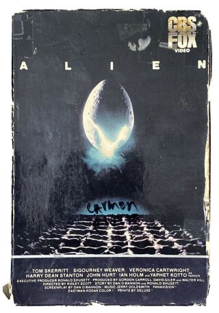 Alien VHS CBS Fox BIG BOX 1st RELEASE RARE 1979/1983 Sigourney Weaver Skerritt 2