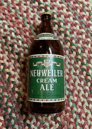 Vintage Neuweiler Cream Ale 32 Oz.  Quart Beer Bottle Rare
