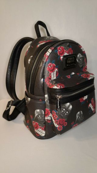RARE Loungefly Star Wars Darth Vader Tattoo Flash Mini Backpack 2