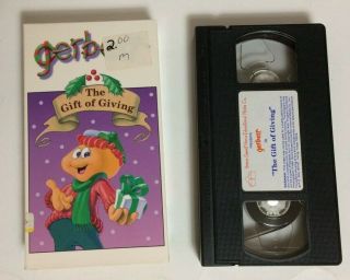 Rare Vintage Vhs Gerbert The Gift Of Giving 1991 Christmas Andy Holmes