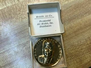 Rare John F Kennedy Jfk Coin Medal Or Token & Box From The Medallic Art Co