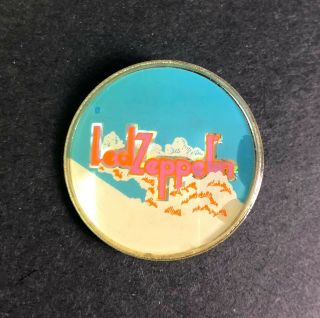 Led Zeppelin Vintage Pin Badge Button Pinback Hard Rock Rare