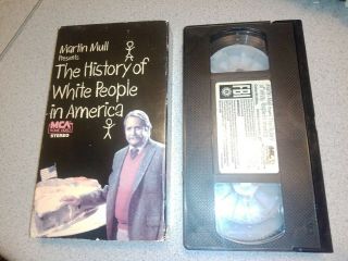 History Of White People In America Vhs Mca Video Martin Mull 80s Satire Rare Htf
