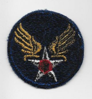 Ww2 British Made,  Us Army Air Forces Patch - Rare Blackback 