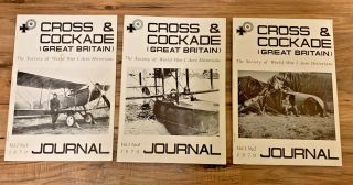 Cross And Cockade Great Britain Volume 1 / 3 Issues Ww1 Aero Historians // Rare