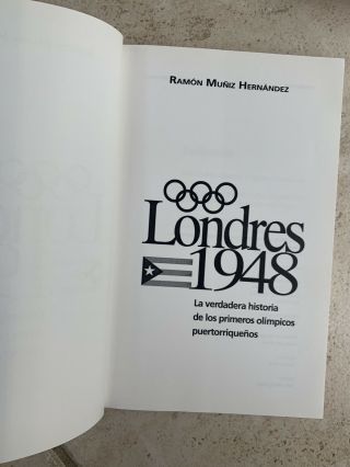Rare Londres 1948 Primeros Olimpico Puertorriquenos Puerto Rico ALBIZU CAMPOS, 3