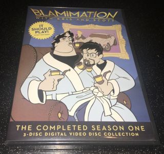 Blamimation With Kris & Scott The Completed Season One 3 Disc Dvd Set Rare Oop