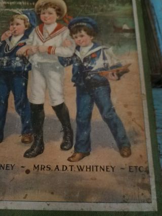 Vtg 1904 Little Lads Mary E.  Wilkins Children ' s HB Book ultra rare 3