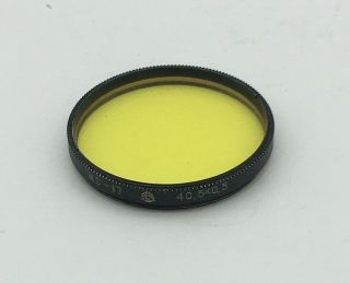 Rare Soviet Lzos Y - 17 Ø40.  5mm Size M40.  5x0.  5 Light - Yellow Lens Filter - Exc.