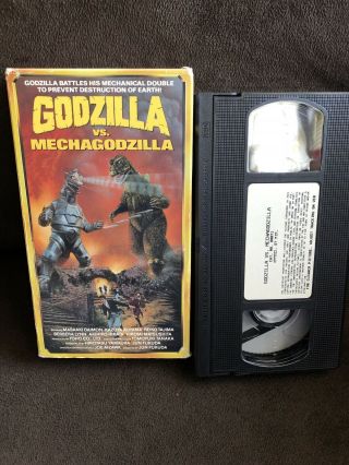 Godzilla Vs.  Mechagodzilla (vhs) - Rare World Video Release