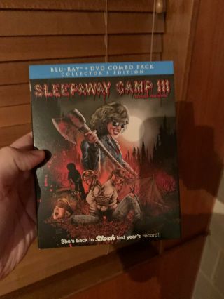 Sleepaway Camp Blu - Ray,  Dvd,  Slipcover Scream Factory Oop Rare Vhtf Horror Oop