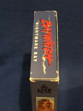 Baywatch - Nightmare Bay VHS “The Premiere Movie That Started It All ” Rare 3