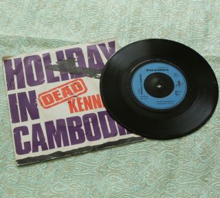 Rare 1980 Dead Kennedys - Holiday In Cambodia 7 " Vinyl Single Cherry 13 French