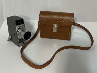 Vintage Bell & Howell Electric Eye 8mm Perpetua Movie Camera Antique Wind Up - Nr.