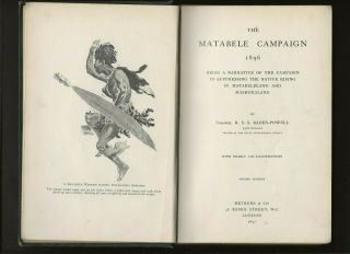 1897 - Boy Scout Book - The Matabele Campaign - Baden Powell - RARE 3