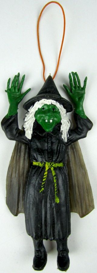 Vintage Ben Cooper Rubber Jiggler Halloween Old Witch Figure 1975 Rare
