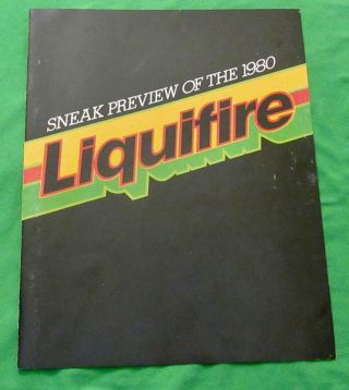 John Deere (sneak Preview Of The 1980 Liquifire Snowmobile) Brochure (rare)