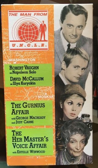 Man From Uncle - V.  13 (vhs) Rare 1966 - 67 Episodes W/judy Carne - Estelle Winwood