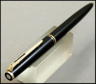 Very Rare Montblanc 281 Black And Gold Ball Point Pen -,  1960s