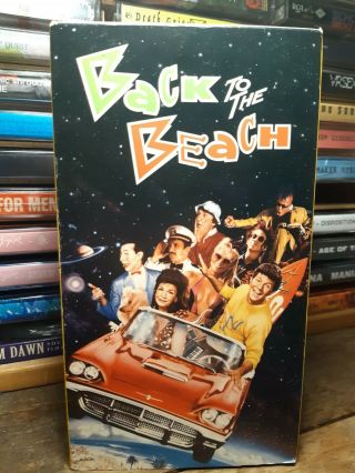 Back To The Beach Vhs Rare/oop Frankie Avalon Annette Funiciello Peewee Herman