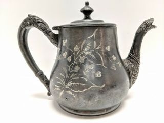 Lexington Silver Plate Co.  Tea Pot S.  P.  Silver Plated Teapot Antique