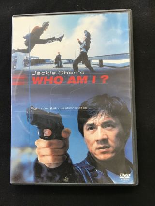 Who Am I Dvd Jackie Chan " Fight Now.  Ask Questions Later.  " 1998 Rare Oop