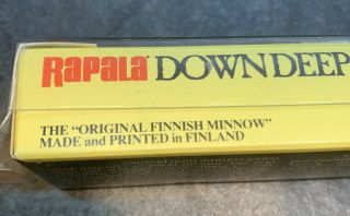 Rare Rapala Deep Rattlin Fat Rap,  DRFR - 7 CH Chrome Black Finland 3