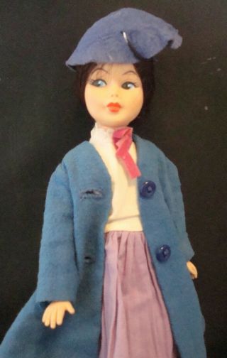 Vintage 1960s Mary Poppins 12 " Doll By Horsman Made In Japan Doll 3