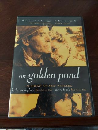 On Golden Pond (dvd,  2003) Oop Rare Jane Fonda Hepburn Oscar Winner Special