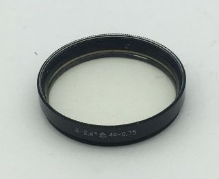 Rare Soviet Lzos Uv - 1x Ø49mm Size M49x0.  75 Ultra - Violet Lens Filter - Exc