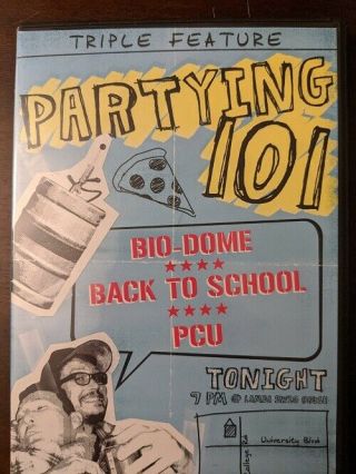 Bio - Dome / Back To School / Pcu - Partying 101 Triple Feature Dvd Rare Oop