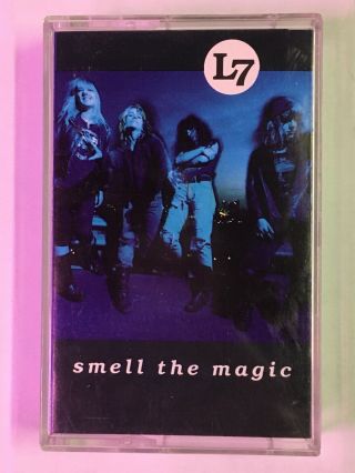 L7 - Smell The Magic Cassette 1990/91 Drop Throu Tunes Sub Pop Rare
