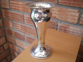 Art Nouveau Silver Plated Bud Vase 5.  5 "