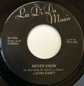 Laura Easey 45 rare UNKNOWN private modern soul electro funk hear it 2
