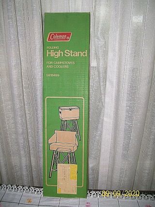Vintage Coleman Multi - Use Folding High Stand / Camp Stove/cooler Box/ Tailgating