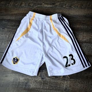 Adidas Mls La Galaxy Soccer Jersey Shorts Mens Large 23 David Beckham Rare