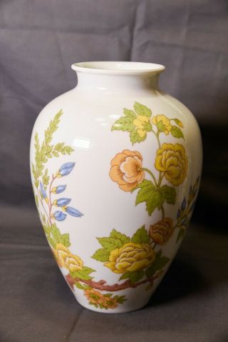 Heinrich Germany Mallorca Floral Vase,  10 ",  Rare Find